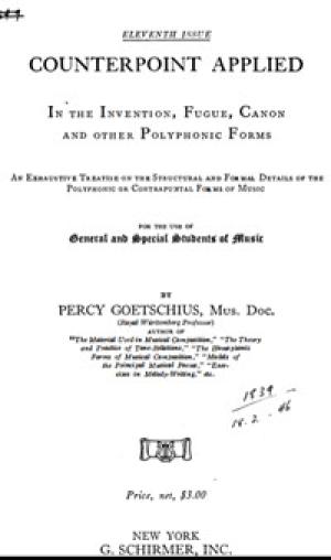 Counterpoint Applied in the Invention, Fugue, Canon and Other Polyphonic Forms 10256394